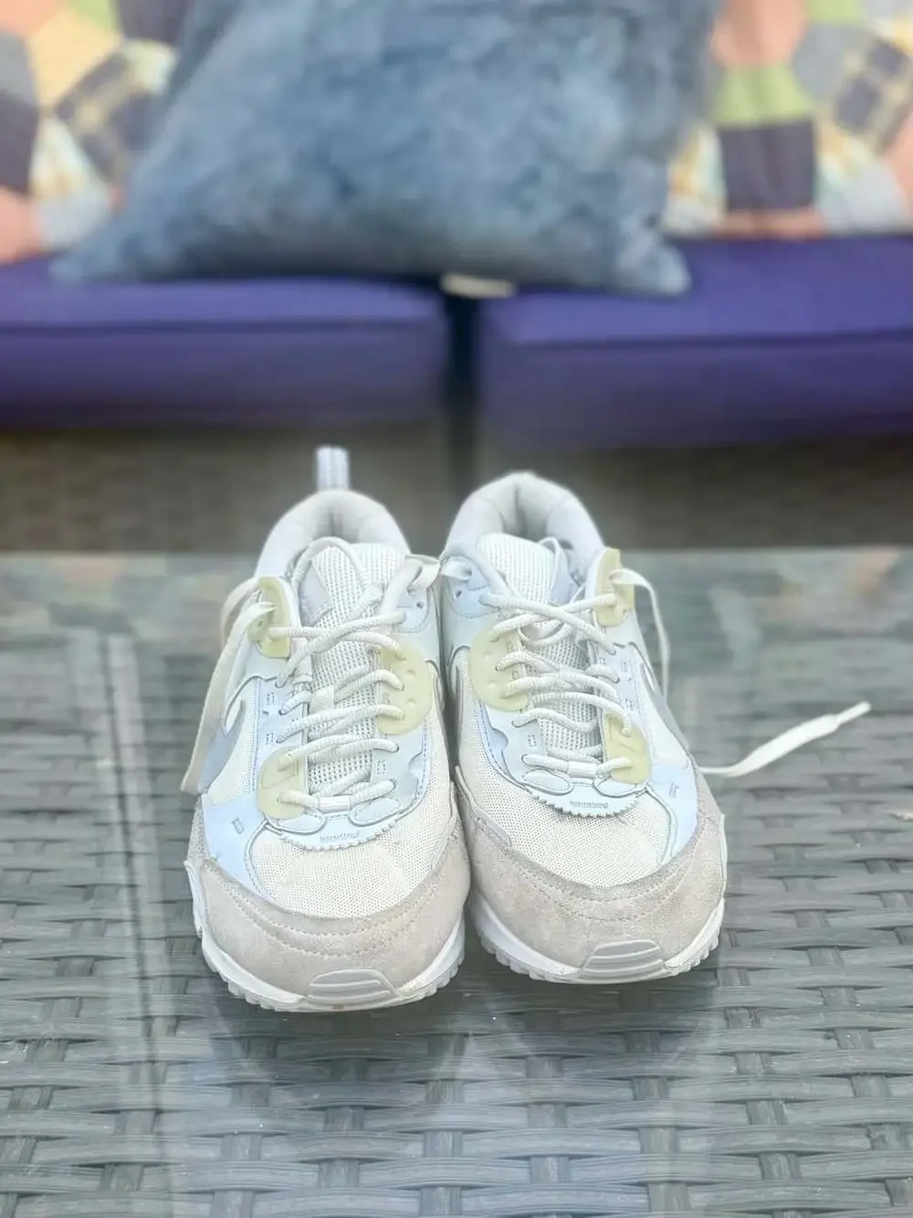 Nike Air Max 90 Futura Size 9.5 White Pure Platinum Sneakers